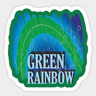 GREEN RAINBOW Sticker